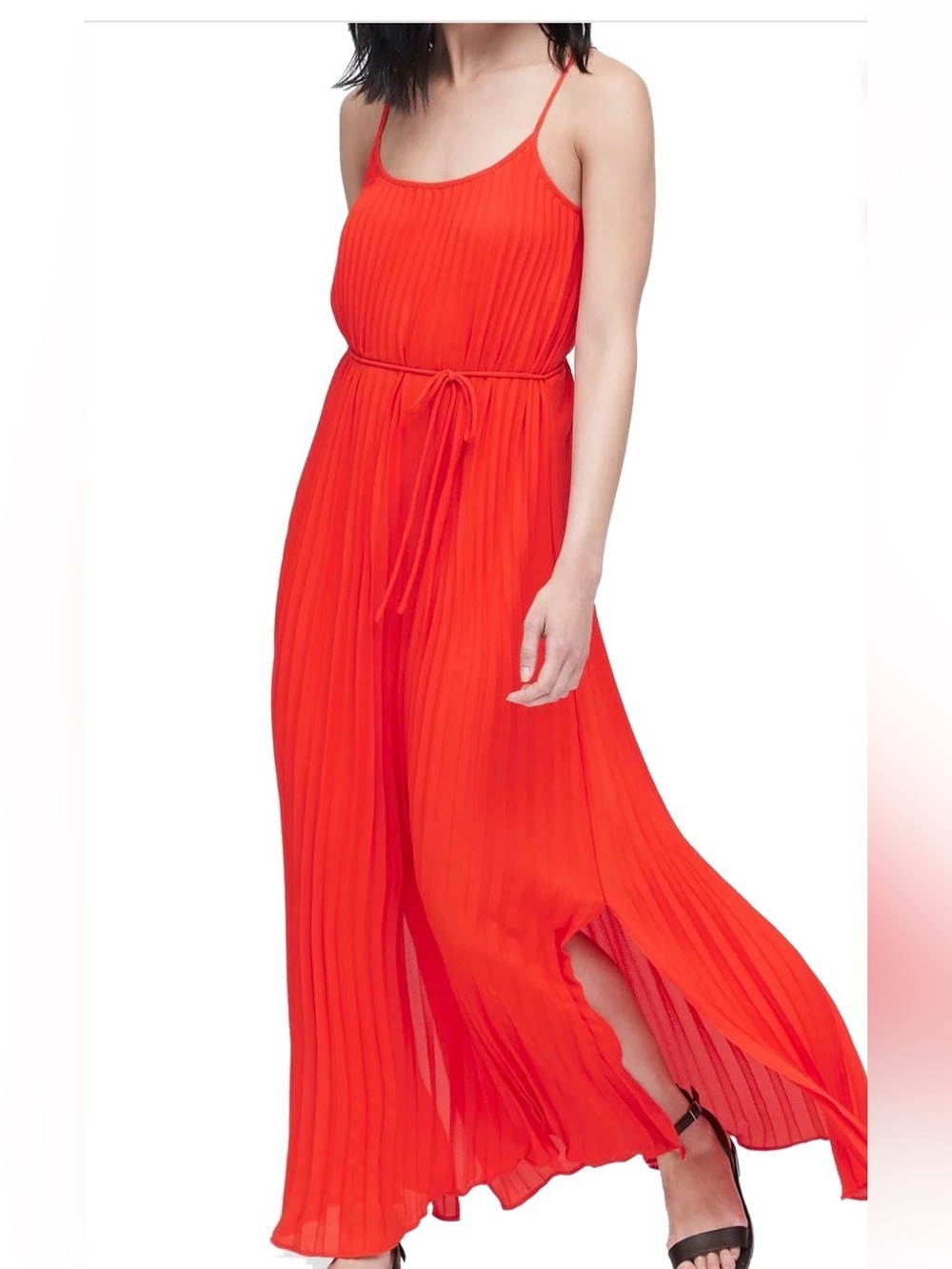 Banana Republic pleated maxi dress size 4